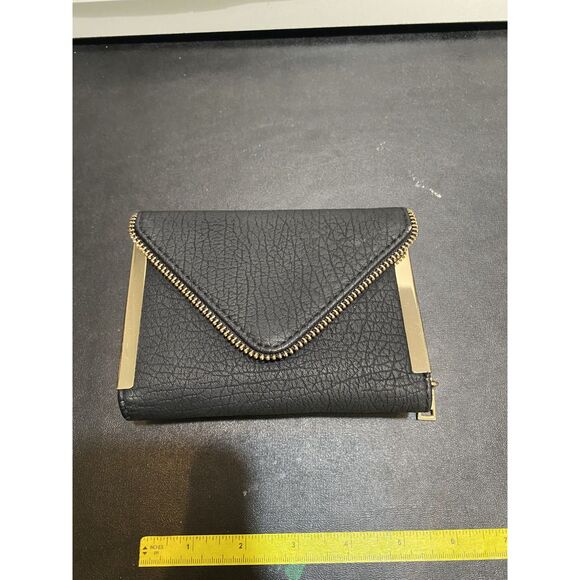 Urban Expressions Zipper Trim Zipper Change Pocket Tri Fold Women's Wallet - Picture 8 of 8